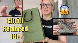 GUCCI Replaced Part of my Ophidia BAG Limited edition strawberry heart charm Ophidia crossbody bag [upl. by Atis]