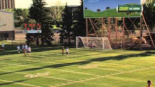 NDSU Soccer Powers Past Presentation College 80 [upl. by Aidahs]