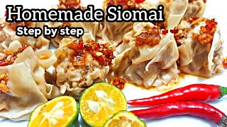 Best Pork Siomai at home  How to make Siomai  Homamade Siomai  Siomai Recipe [upl. by Kenleigh]