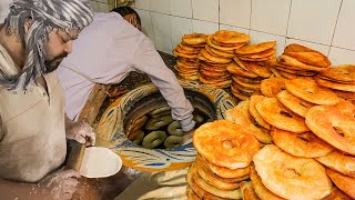 BakarKhani Making Process  Puff Pastry Morning Breakfast TANDOORI BAKARKHANI  Street Food Lahore [upl. by Yrgoerg914]