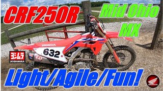 2023 Honda CRF250R Quick Ride on the Vintage Days Motocross track at Mid Ohio [upl. by Schlosser]