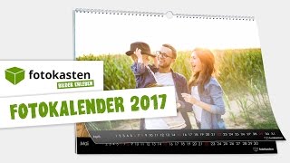 Fotokalender gestalten für 2017  online bei fotokastende [upl. by Izawa]