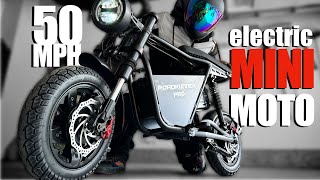 Unboxing a 50 MPH Mini Electric Motorcycle Scooter EMOVE RoadRunner PRO [upl. by Adnarb]