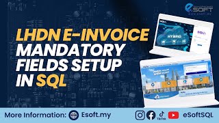 LHDN EInvoice mandatory fields setup in SQL [upl. by Sadinoel]