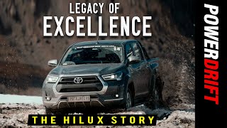 Legacy of Excellence  The Hilux Story  Toyota Hilux Himalayan Drive  PowerDrift [upl. by Napas]