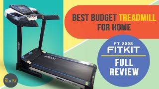 Best Budget Treadmill For Home Use In India  FITKIT FT 200S Full Review  Treadmill For Weight Loss [upl. by Zischke305]