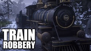 RED DEAD REDEMPTION 2  First Train Robbery  Leviticus Cornwall Train Robbery [upl. by Murdocca683]