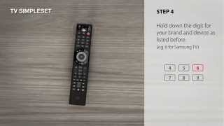 Universal Remote Control – URC 7980 Smart Control  how to setup by SimpleSet [upl. by Yrtnahc]