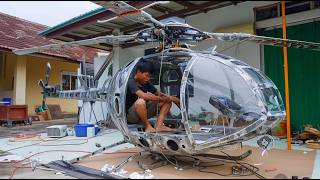 Man Builds Amazing FullSize HELICOPTER  Start to Finish DIY by Dodoan123 [upl. by Elsy]