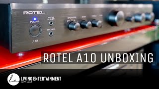 Unboxing Rotel A10 Integrated Amplifier [upl. by Jeralee]