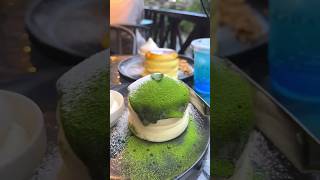 Matcha pancakes 🥞 desserts pancake Matcha japan tokyo [upl. by Tugman]