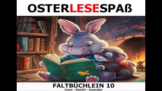 schulfritzOsterlesespaß 10  Faltbüchlein zum Lesen Basteln und Ausmalen [upl. by Leela932]