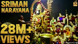 SrimanNarayana  Devotional 4K Video Song  Feat Nithyasree Mahadevan [upl. by Tildie]