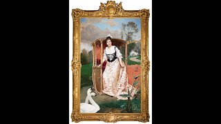 RAIMUNDO DE MADRAZO Y GARRETA Spanish 18411920 Large Oil on Canvas Portrait of Isabelle McCreery [upl. by Llertnek989]