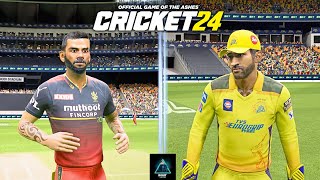 Last Stream of the year RCB vs CSK  Cricket 24 live  RohitKalotra [upl. by Enileda]