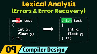 Errors and Error Recovery in Lexical Analysis [upl. by Andert]