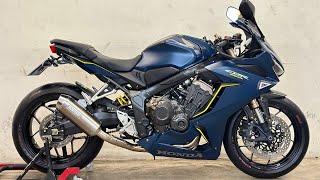 Honda Cbr650r 2018 Exhaust sound Moriwaki full system [upl. by Kerby]