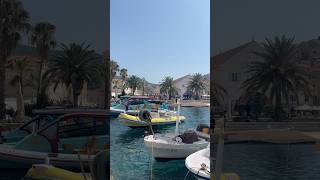 Stunning Hvar Croatia 😍 hvar croatia harbor boats traveling seaside [upl. by Arlynne143]