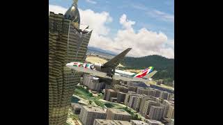 Enjoy the beautiful view of the plane when it lands at the airport eps 0546 [upl. by Aiken470]