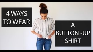 4 Ways to Wear or Tie A Button Up Shirt [upl. by Ottavia]