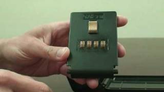 NuSet 2050 LockBox Lock Unlock and Reset Lid Combination Instructions [upl. by Nelon200]