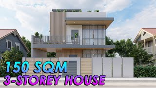 MODERN HOUSE WITH ROOF DECK ON 150 SQM LOT 2023  ALG DESIGNS 73 [upl. by Colon]