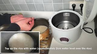 How to make delicious rice using a Reishunger Rice Cooker amp Steamer with KeepWarm Function recipe [upl. by Redla818]