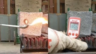 Testing Fire Resistance on Aircrete [upl. by Adnilab]