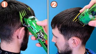 How To Cut Mens Hair With CLIPPERS  Beginners Guide [upl. by Enaid]