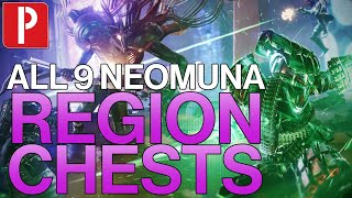 ALL 9 Region Chest Supply Cache Locations on Neomuna in Destiny 2 [upl. by Ynatsed]