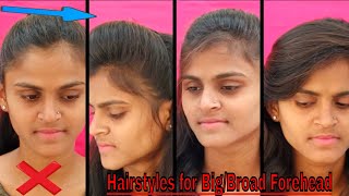 Tips amp Tricks Hairstyles for BigBroad Forehead  How to Hide Big Forehead  8 Tips Easy Hairstyle [upl. by Nevear26]