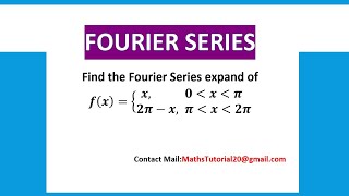 Fourier Series Examples in method 01 Interval 02π in TamilFourier Series [upl. by Aetnahc593]