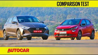 Hyundai i20 vs Tata Altroz  The last of the diesel hatchbacks  Comparison  Autocar India [upl. by Airotahs565]