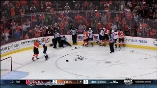 Capitals vs Flyers line brawl Nov 1 2013 [upl. by Cruz]