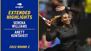 Serena Williams vs Anett Kontaveit Extended Highlights  2022 US Open Round 2 [upl. by Torin]