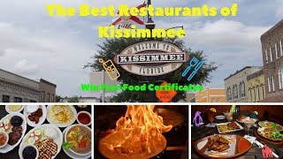 Best Restaurants of Kissimmee WIN FREE CERTIFICATES [upl. by Mozelle]