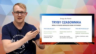 B1 1 Tryby czasownika Oznajmujący przypuszczający rozkazującym [upl. by Thorr54]