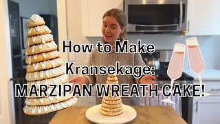 How to Make a Danish Kransekage Marzipan Wreath Cake [upl. by Neeruam]