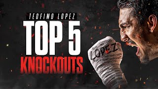 Top 5 Teofimo Lopez Knockouts [upl. by Furgeson]