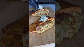 Crab Stuffed Salmon  Chef Alden B flychefaldenb foodie recipe dinner seafood [upl. by Diraf919]