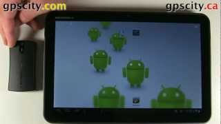 Connecting a Garmin Glo Bluetooth GPS with a Motorola Xoom Android Tablet [upl. by Haldi601]