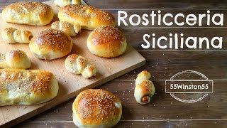 Rosticceria Siciliana  Rollo con Wurstel  Calzoni  Ravazzate [upl. by Nnad]