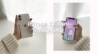 iPhone 12 mini unboxing  aesthetic asmr  size  camera comparison vlog test [upl. by Kit]