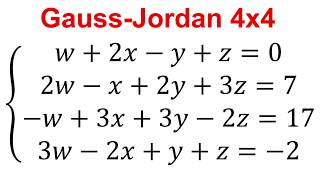 ¡GaussJordan 4X4 en CUATRO sencillos pasos [upl. by Anastasius]