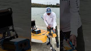 Installing a motor to a Hobie Lynx kayak in seconds [upl. by Leimaj]