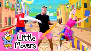 Scarf Street Dance For Kids  Zumba For Toddlers And Preschoolers  Little Movers [upl. by Leirvag]