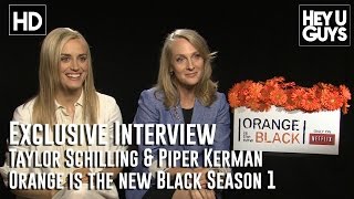 Taylor Schilling amp Piper Kerman  Orange is the New Black Exclusive Interview [upl. by Stanfield]