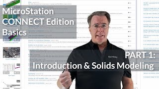 MicroStation CONNECT Edition 3D Basics 01 Introduction amp Solids Modeling [upl. by Nevile]