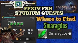 Where to Find Smaragdos Fish for FSH Faculty Studium Delivery quest Fish Time Forgot FFXIV Endwalker [upl. by Dorolisa]