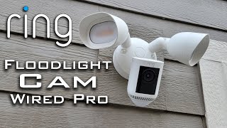 Its a Floodlight and a WiFi Security Camera  Ring Floodlight Cam Wired Pro Review [upl. by Efinnej]